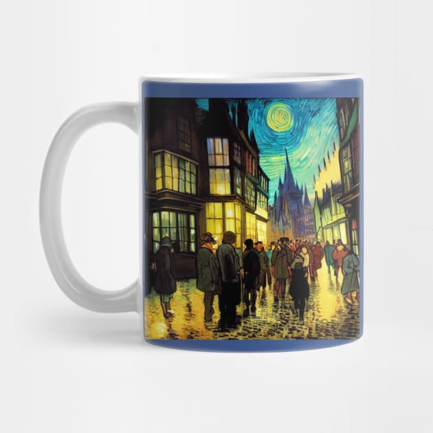 Starry Night in Diagon Alley by Grassroots Green